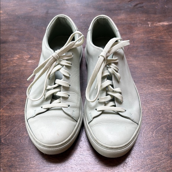 Frank & Oak Shoes - Frank & Oak Pistachio Green Minimalist Sneakers
